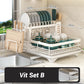 Two-tier dish rack for the kitche
