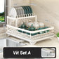 Two-tier dish rack for the kitche