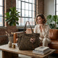Leopard Print Canvas Shoulder Bag