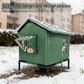 📢📢50% OFF !! ⏰All-Weather Elevated Outdoor Cat House