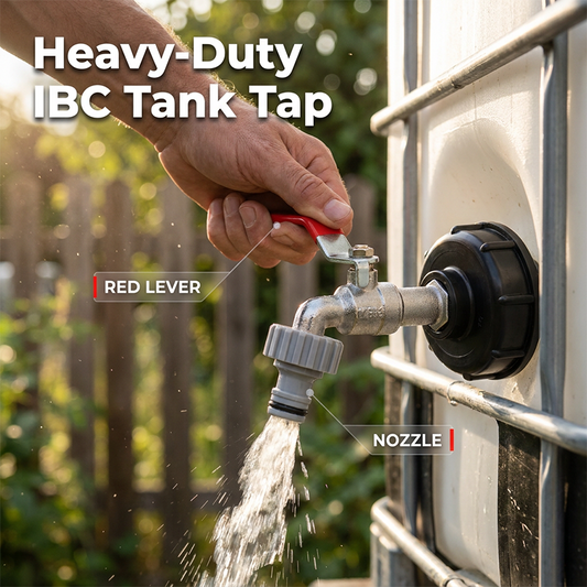 Heavy-Duty Brass Tap for IBC Water Butt Container