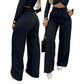 📢📢50% OFF !! ⏰Women's High-Waist Wide-Leg Solid Color Trousers