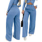📢📢50% OFF !! ⏰Women's High-Waist Wide-Leg Solid Color Trousers