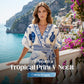 👗New Arrival❣️Women's Tropical Print V-Neck Wrap Romper