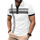 📢📢40% OFF !! ⏰Men's Striped Short Sleeve Collared Top
