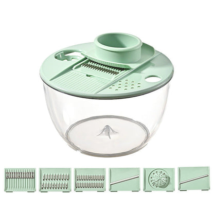 📢📢40% OFF !! ⏰9-in-1 Multifunctional Large Capacity Salad Spinner & Slicer