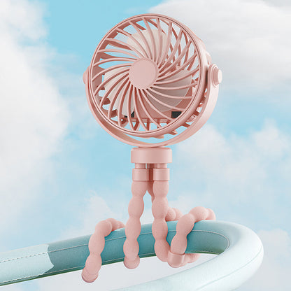 🏖️Summer Day Special Price:£8.99!!❄️Mini Handheld Multi-Function Octopus Fan🐙