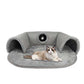 📢📢30% OFF !! ⏰Plush 2-in-1 Cat Tunnel Bed