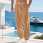 📢📢50% OFF⏰Men's Casual Linen Blend Drawstring Pants
