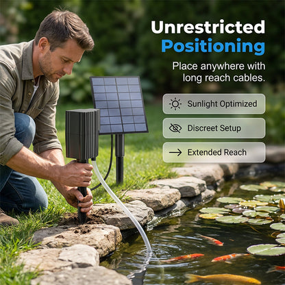 🎁2026 New Arrivals 50% OFF💥Solar Pond Aerator with Air Pump – Solar Powered, High-Efficiency Panel & Easy Installation – Promotes Healthy Fish & Clear Water 🐟