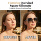 📢📢50% OFF !! ⏰Rimless Oversized Square Sunglasses