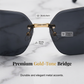 📢📢50% OFF !! ⏰Rimless Oversized Square Sunglasses