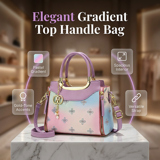 📢📢50% OFF !!⏰Women's Chic Gradient Top Handle Bag