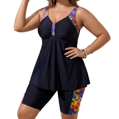 📢📢30% OFF !! ⏰Women's Flowy Tankini Top and Shorts Bathing Suit