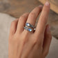 ⏳Buy 1 Get 1 Free⏰Vintage Adjustable Open Ring with Teardrop Glowing Zircon💧💍