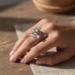 ⏳Buy 1 Get 1 Free⏰Vintage Adjustable Open Ring with Teardrop Glowing Zircon💧💍