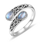 ⏳Buy 1 Get 1 Free⏰Vintage Adjustable Open Ring with Teardrop Glowing Zircon💧💍