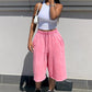 🌸 60% OFF NOW! 🌸Women's Wide Leg Drawstring Denim Shorts