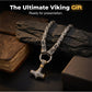 ⚡ 50% OFF NOW! 🔨 Viking Thor Hammer Pendant Necklace – Stainless steel with Byzantine chain – Bold & durable – perfect for daily wear or gifting ✨💪