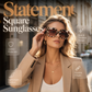 📢📢50% OFF !! ⏰Statement Square Sunglasses