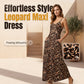 👗 50% OFF NOW! 🐆 Women's Leopard Print Spaghetti Strap Maxi Dress – Flowy & lightweight – Perfect for beach, summer parties or bold daily style – wild and elegant 🌊✨