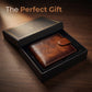 🛡️ 50% OFF NOW! 🎁 Men's Vintage RFID Blocking Wallet – Genuine leather, slim 10-card design & fraud protection – Perfect Father's Day or everyday gift 💼