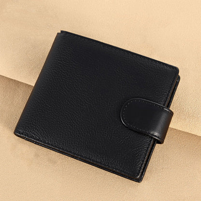 🛡️ 50% OFF NOW! 🎁 Men's Vintage RFID Blocking Wallet – Genuine leather, slim 10-card design & fraud protection – Perfect Father's Day or everyday gift 💼