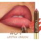 💄 Long-Lasting Matte Lip Crayon for Women | 2-in-1 Liner & Lipstick | Hydrating & Non-Drying | Precision Triangular Tip | 6 Colors ✨