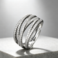📢📢50% OFF !! ⏰Adjustable Multi-Band Crossover Ring