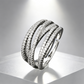 📢📢50% OFF !! ⏰Adjustable Multi-Band Crossover Ring