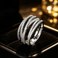 📢📢50% OFF !! ⏰Adjustable Multi-Band Crossover Ring