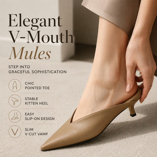 📢📢40% OFF !! ⏰Women's Elegant Pointed Toe Mules