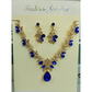 📢📢40% OFF !! ⏰Sparkling Teardrop Pendant Necklace and Earrings Set