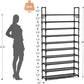 👟 50% OFF! 🏠 10-Tier Shoe Rack – Space-saving, large capacity & side hooks ✨