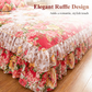⏳Limited-time 50% off⏰3-Piece Floral Ruffled Bed Skirt Set🌸🛏️