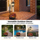 📢📢50% OFF !! ⏰Outdoor Solar Garden Light with Planter Base
