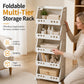 📢📢40% OFF !! ⏰Multi-Tier Foldable Storage Organizer with Wheels