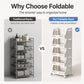 📢📢40% OFF !! ⏰Multi-Tier Foldable Storage Organizer with Wheels