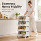 📢📢40% OFF !! ⏰Multi-Tier Foldable Storage Organizer with Wheels