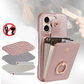 📢📢40% OFF !! ⏰ Crossbody Wallet Phone Case – RFID Blocking, Accordion Card Slot & Detachable Strap – Litchi Pattern PU Leather ✨
