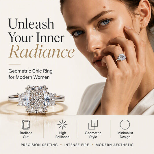 📢📢50% OFF !! ⏰Elegant Square Cut Zircon Ring