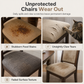 📢📢50% OFF !! ⏰ Stretch Dining Chair Seat Cover – Strapless Elastic Slipcover with Elegant Textured Pattern for Home Dining Room
