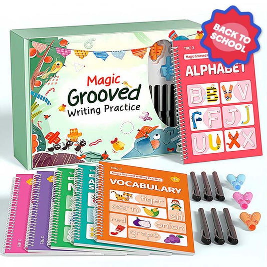 Magic Grooved Copybook Writing Practice Set