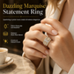 📢📢40% OFF !! ⏰Plated Cubic Zirconia Engagement Ring Fashion Jewelry