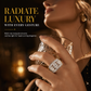 📢📢40% OFF !! ⏰Plated Cubic Zirconia Engagement Ring Fashion Jewelry