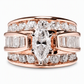 📢📢40% OFF !! ⏰Plated Cubic Zirconia Engagement Ring Fashion Jewelry