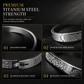 📢📢40% OFF !! ⏰18K Vacuum Plated Titanium Steel Bangle – Radiant Mirror-Like Finish, Intricate Engraved Lettering & Tarnish-Free Premium Steel – Hypoallergenic Elegance for Daily Wear 💛
