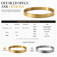 📢📢40% OFF !! ⏰18K Vacuum Plated Titanium Steel Bangle – Radiant Mirror-Like Finish, Intricate Engraved Lettering & Tarnish-Free Premium Steel – Hypoallergenic Elegance for Daily Wear 💛