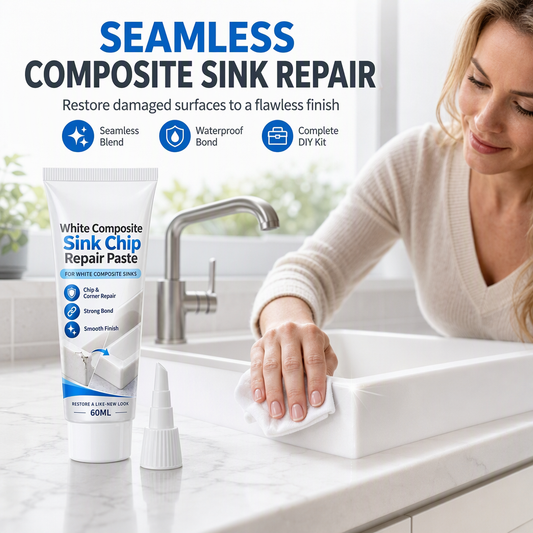 📢📢50% OFF !! ⏰White Composite Sink Corner Repair Paste
