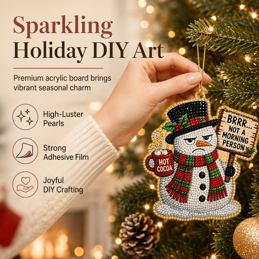 📢📢40% OFF !! ⏰Christmas Pearl Art Hanging Ornament DIY Kit
